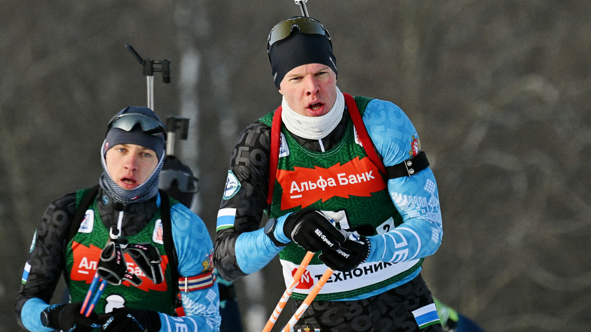 Бажин и Шевченко выиграли сингл‑микст на чемпионате России по биатлону в Ижевске