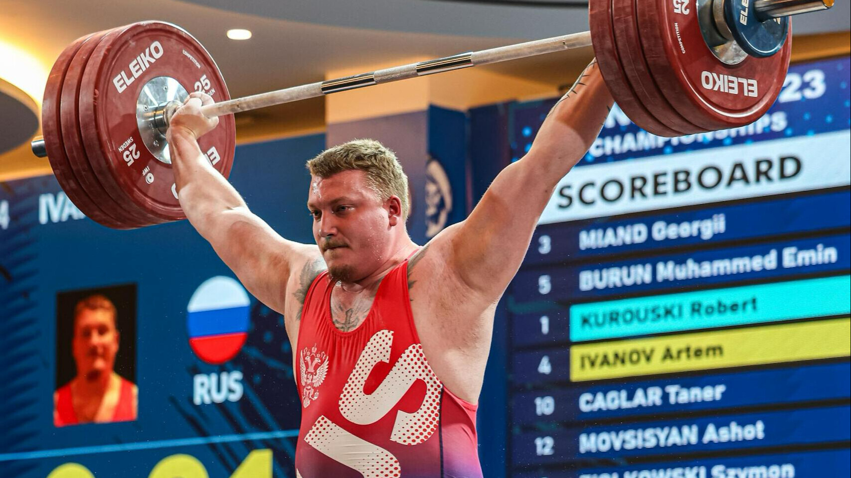 Россиянин Артем Иванов завоевал золото первенства Европы по тяжелой атлетике Россиянин Артем Иванов завоевал золото первенства Европы по тяжелой атлетике